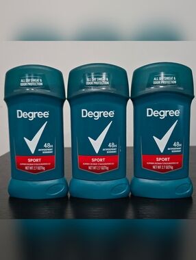 New Degree Men's Sport Antiperspirant Deodorant Stick, 3 Ct, 2.7oz Ea